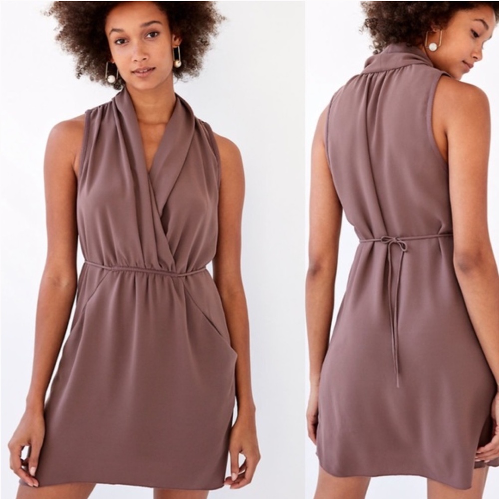 Aritzia Wilfred Sabine mini Dress Caban mauve cute